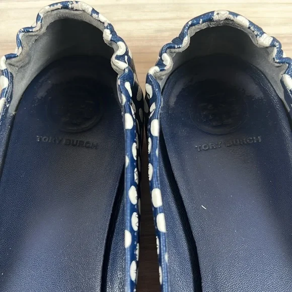 Tory Burch Navy Polka Dot Women's Flats size 7 S54 - Picture 2 of 5